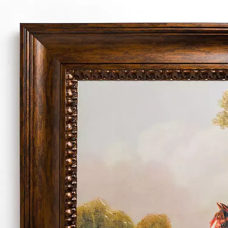 Kirklands Home Framed Art|Horse and Dog Vintage Framed Art Print Multi