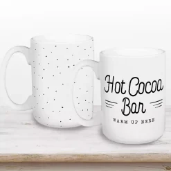 Hot Hot Cocoa Bar Mugs, Set of 2 Christmas Dining & Entertaining