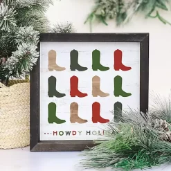 Sale Howdy Holidays Wall Plaque Christmas Art & Wall Decor