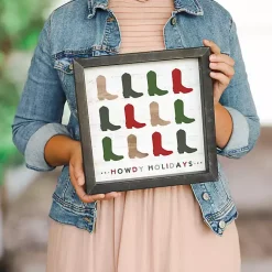 Sale Howdy Holidays Wall Plaque Christmas Art & Wall Decor