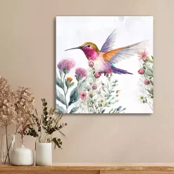 Kirklands Home Canvas Art|Hummingbird Wildflower II Canvas Art Print
