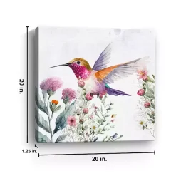 Kirklands Home Canvas Art|Hummingbird Wildflower II Canvas Art Print