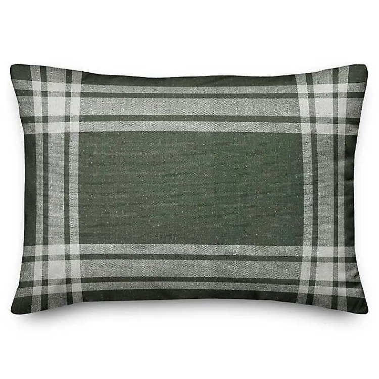 Best Hunter Plaid Indoor/Outdoor Lumbar Pillow Pillows