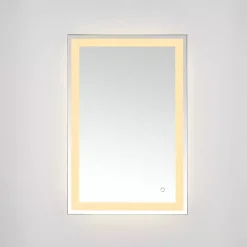 Kirklands Home Decorative Mirrors|Hyatt LED Rectangular Wall Mirror