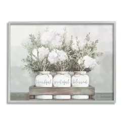 Kirklands Home Framed Art|Hydrangea Bouquets Framed Wood Wall Plaque White