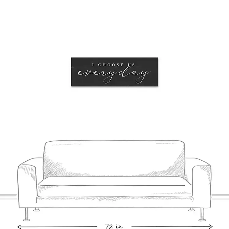 Kirklands Home Wall Quotes & Signs|I Choose Us Every Day Canvas Wall Plaque