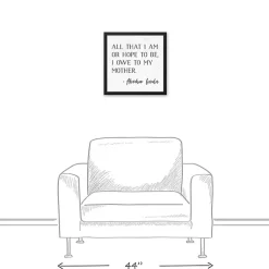 Kirklands Home Wall Quotes & Signs|I Owe to My Mother Framed Canvas Art Print
