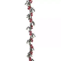 Best Iced Berry and Boxwood Waterproof Garland Christmas Arrangements & Garland
