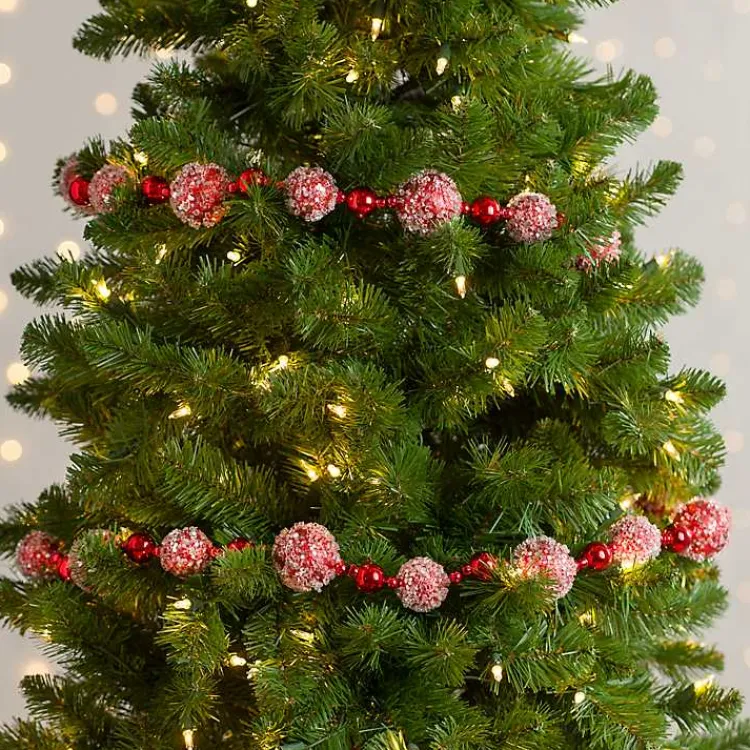Outlet Iced Orb Beaded Garland Christmas Tree Decorations