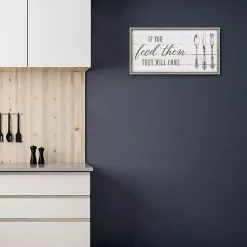 Kirklands Home Wall Quotes & Signs|If You Feed Them Framed Canvas Art Print