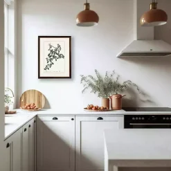 Kirklands Home Framed Art|Illecebrum Greenery Black Beaded Framed Art Print