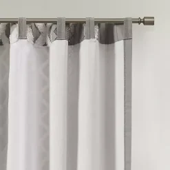 Kirklands Home Curtains & Drapes|Imani Chenille Stripe Curtain Panel, 95 in. Gray