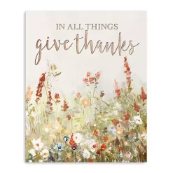 Sale In All Things Give Thanks Canvas Art Print Fall