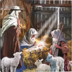 Best In The Manger Christmas Canvas Art Print Christmas Art & Wall Decor