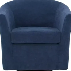 Kirklands Home Accent Chairs|Indigo Chloe Swivel Accent Chair Blue