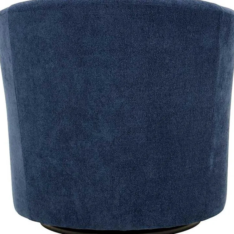 Kirklands Home Accent Chairs|Indigo Chloe Swivel Accent Chair Blue