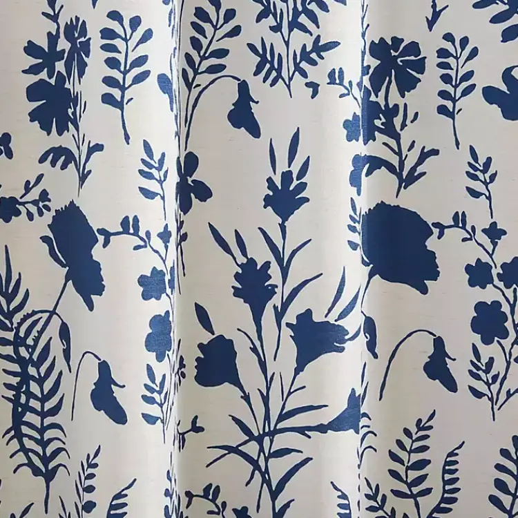Kirklands Home Curtains & Drapes|Indigo Floral 2-pc. Curtain Panel Set, 96 in.