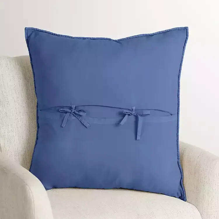 Sale Indigo Quilted Santa Monica Pillow Pillows
