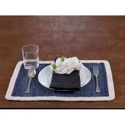 Kirklands Home Table Linens|Indigo Solid Placemats, Set of 4 Blue