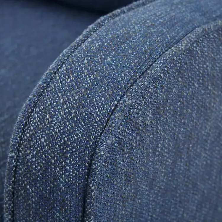 Kirklands Home Accent Chairs|Indigo Swivel Upholstered Wide Seat Accent Chair Blue