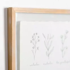 Kirklands Home Wall Quotes & Signs|Inhale Exhale Floral Wall Plaque White