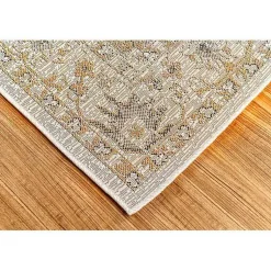 Kirklands Home Outdoor Rugs|Irene Yellow Daffodil Outdoor Area Rug, 4x7