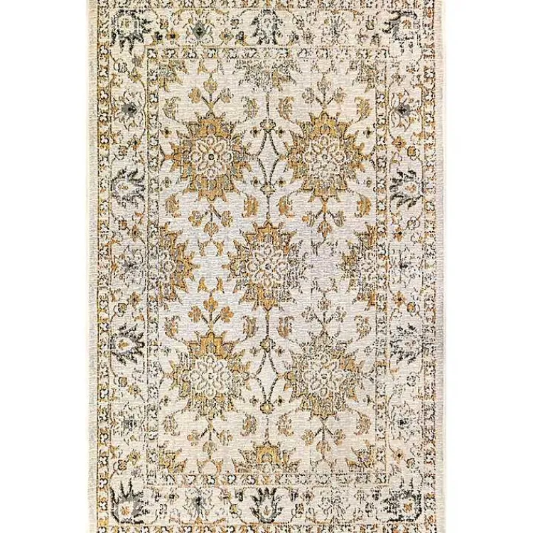 Kirklands Home Outdoor Rugs|Irene Yellow Daffodil Outdoor Area Rug, 6x9