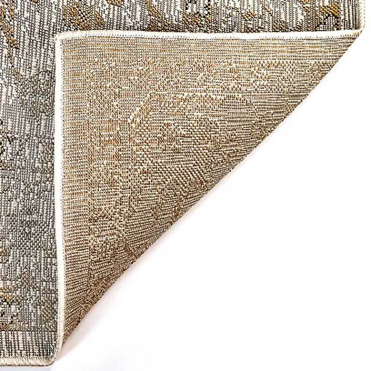 Kirklands Home Outdoor Rugs|Irene Yellow Daffodil Outdoor Area Rug, 6x9