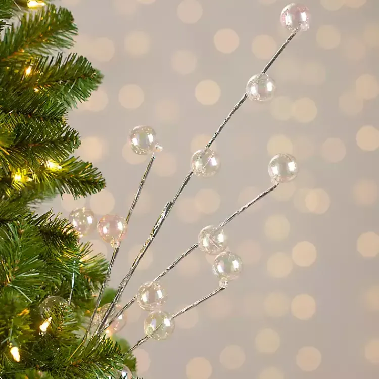 New Iridescent Bubbles Christmas Pick Christmas Tree Decorations