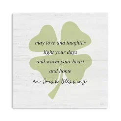 Sale Irish Blessing Canvas Art Print, 20x20 in. St Patricks Day Decorations