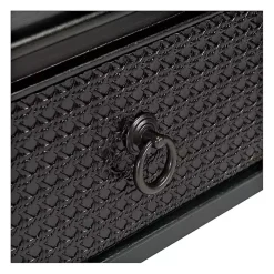 Kirklands Home Console Tables|Irma Textured Drawers Console Table Black
