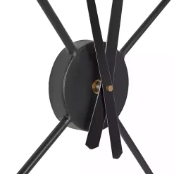 Kirklands Home Clocks|Isaac Black Modern Wall Clock