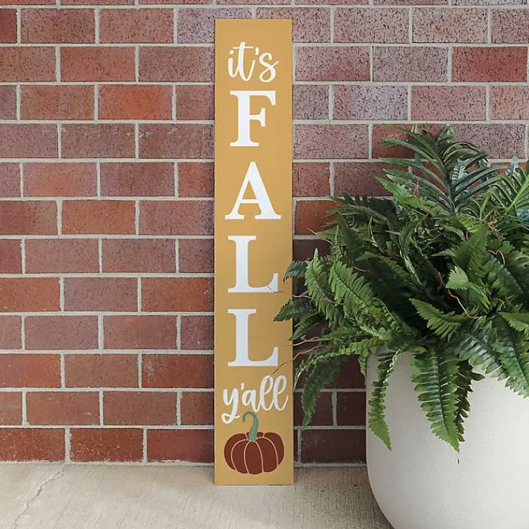 Hot It's Fall Y'all Porch Board Fall