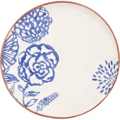 Kirklands Home Dinnerware|Ivory and Blue Floral 16-pc. Dinnerware Set