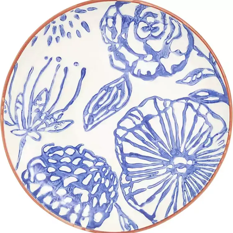 Kirklands Home Dinnerware|Ivory and Blue Floral 16-pc. Dinnerware Set