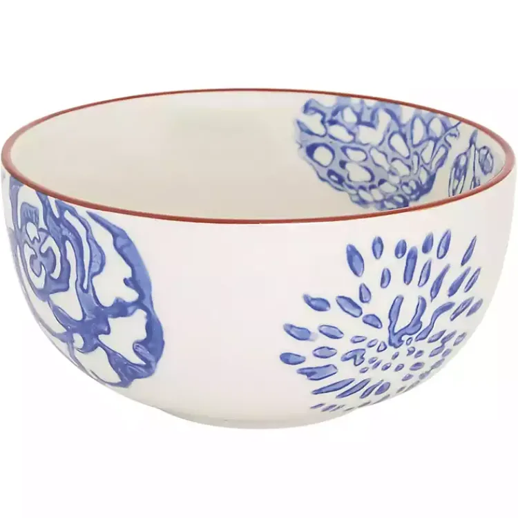 Kirklands Home Dinnerware|Ivory and Blue Floral 16-pc. Dinnerware Set