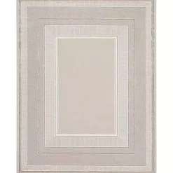 Kirklands Home Area Rugs|Ivory and Gold Modern Glam Area Rug, 7x9