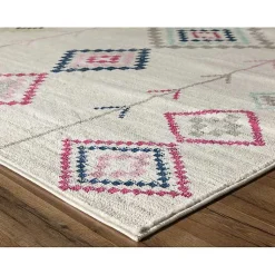 Kirklands Home Area Rugs|and Multicolor Aztec Area Rug, 8x10 Ivory