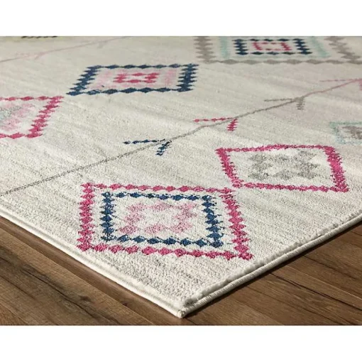 Kirklands Home Area Rugs|and Multicolor Aztec Area Rug, 8x10 Ivory