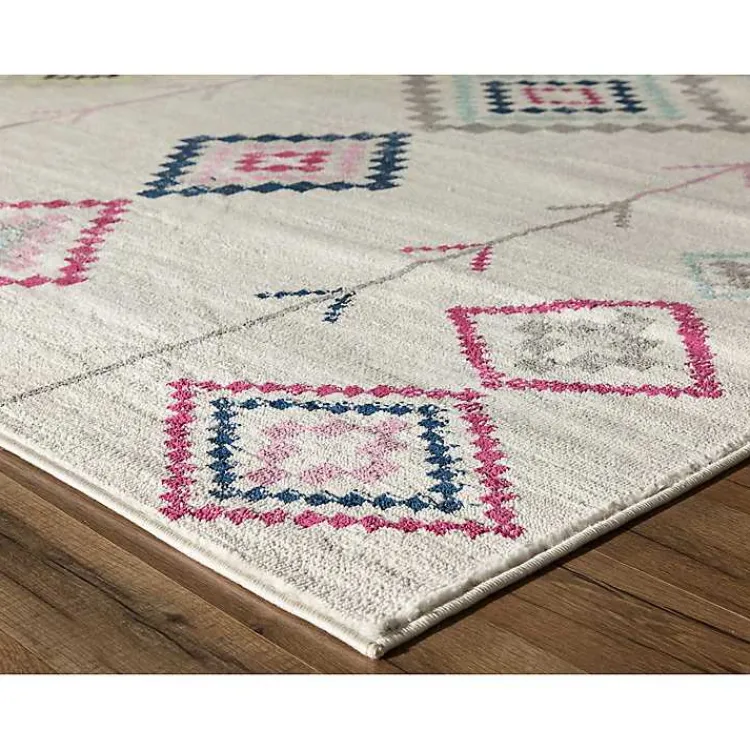 Kirklands Home Area Rugs|and Multicolor Aztec Area Rug, 8x10 Ivory