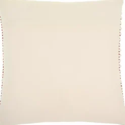 Discount Ivory and Red Looped Christmas Tree Throw Pillow Christmas Pillows