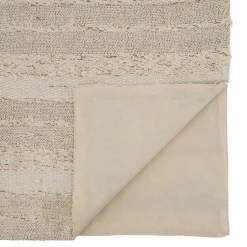 Kirklands Home Table Linens|Ivory and Sand Textured Stripe Table Runner