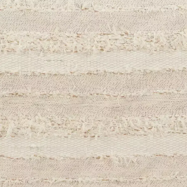 Kirklands Home Table Linens|Ivory and Sand Textured Stripe Table Runner