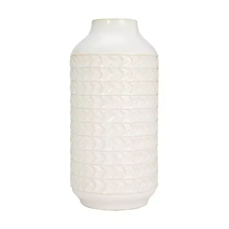 Clearance Ivory Aztec Vase, 13in Vases