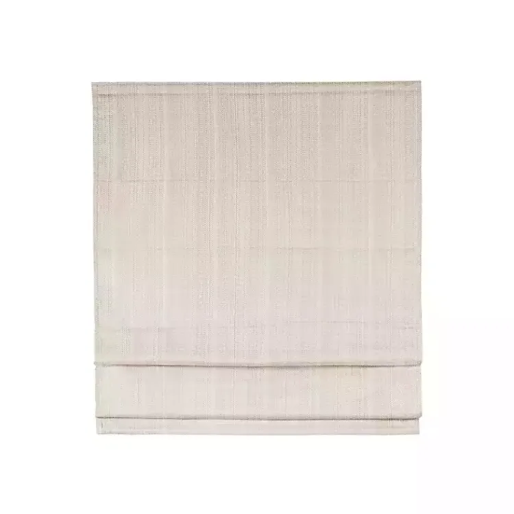 Kirklands Home Curtains & Drapes|Basketweave Cordless Roman Shade, 31 in. Ivory