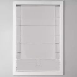 Kirklands Home Curtains & Drapes|Basketweave Cordless Roman Shade, 35 in. Ivory