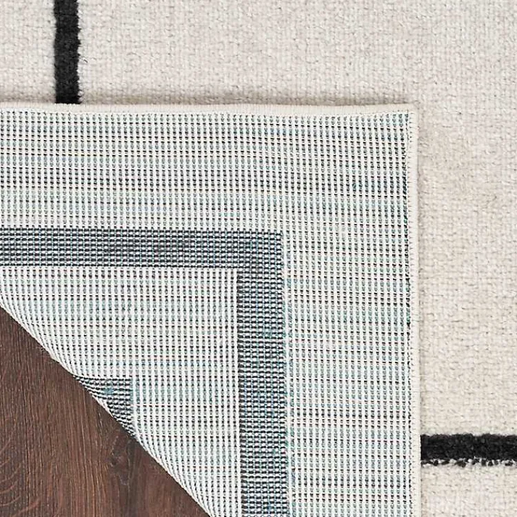 Kirklands Home Outdoor Rugs|Bordered Indoor/Outdoor Area Rug, 6x9 Ivory