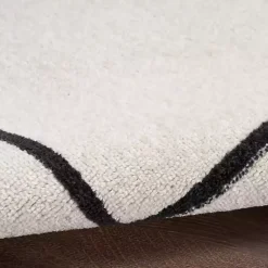 Kirklands Home Outdoor Rugs|Bordered Indoor/Outdoor Area Rug, 6x9 Ivory