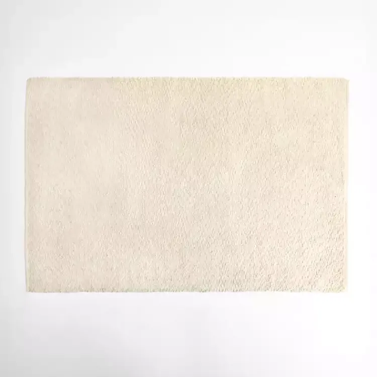 Kirklands Home Accent Rugs|Boucle Handwoven Scatter Rug Ivory