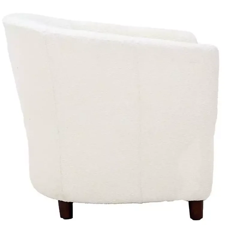 Kirklands Home Accent Chairs|Boucle Parker Club Chair Ivory